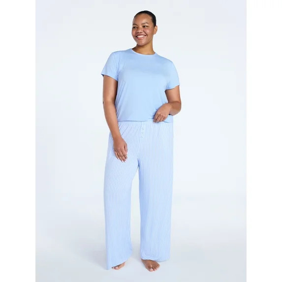 Joyspun Women’s Sleepwear Modal Pajama Long Pants, 30'' Inseam, Sizes S-3X | Walmart (US)
