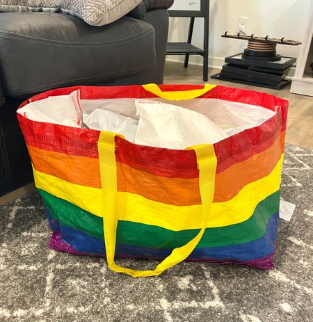 #jumbotote #reuseabletote #rainbowtote #rainbowbag #largeshoppingtote #resellerbag #shippingbag #pride #rainbow #ikeabag #colorfulbag

#LTKhome #LTKFind #LTKitbag