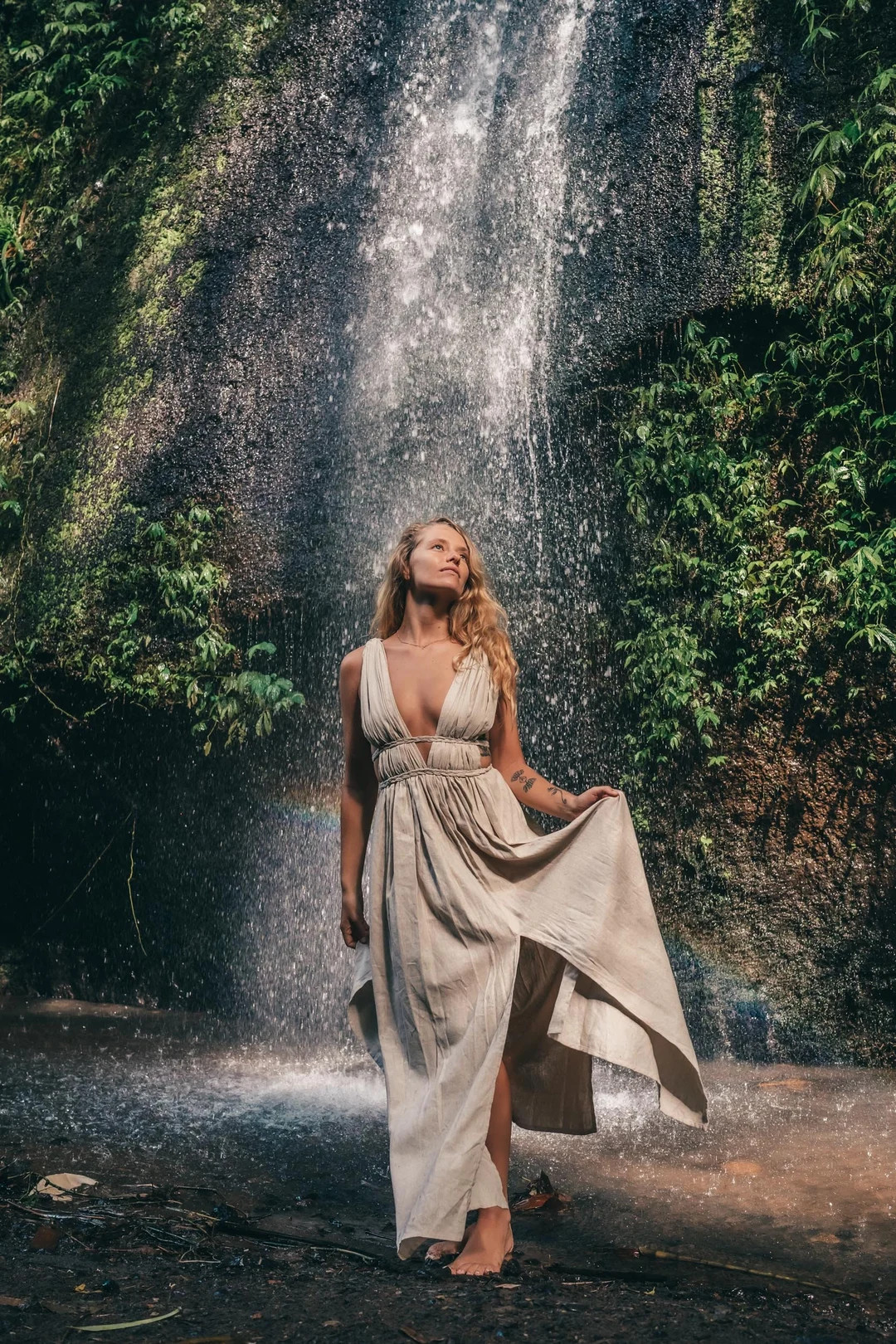 Raw Silk Dress Organic, Greek Goddess Dress, Priestess Dress, Dressing Gown, Evening Gown, Fantas... | Etsy (US)