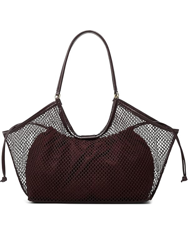 2 Pcs Crochet Tote Bag Women Mesh Summer Beach Bags Slouchy Shoulder Hobo Purse Large Vacation Tr... | Amazon (US)