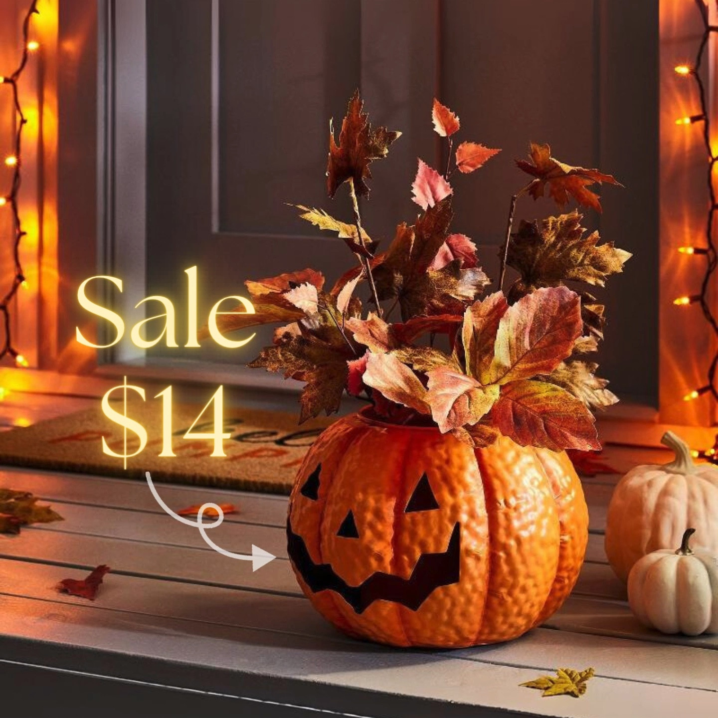 This adorable pumpkin planter is now 30% off! Hurry though because this sale ends soon. Don’t forget to grab the porch planter cauldron too!

#LTKSeasonal #LTKsalealert #LTKHalloween