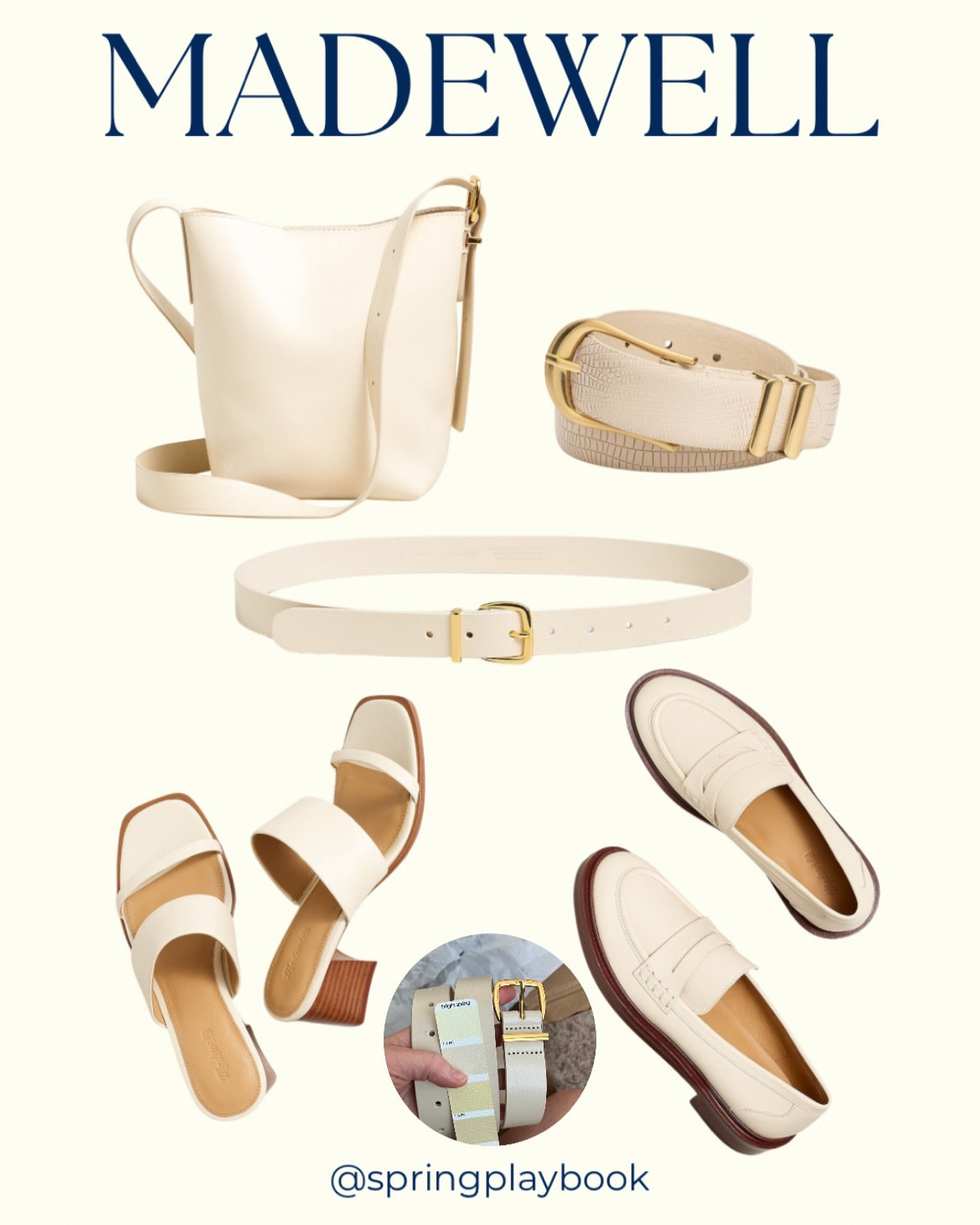 Madewell Ecru Leather is a beautiful neutral for Clear & Light Springs. 

It’s a match to TCI Bright Spring 1.2FN. Some Warm Springs may find this to be a bit too neutral as it looks cooler than HOC Oatmeal. 

#createdcolorful #createdcolorfulspring #hocspring #tcispring #pcaspring #lightspring #warmspring #truespring #brightspring #clearspring #paintboxspring #bluespring

#LTKshoecrush #LTKitbag #LTKworkwear