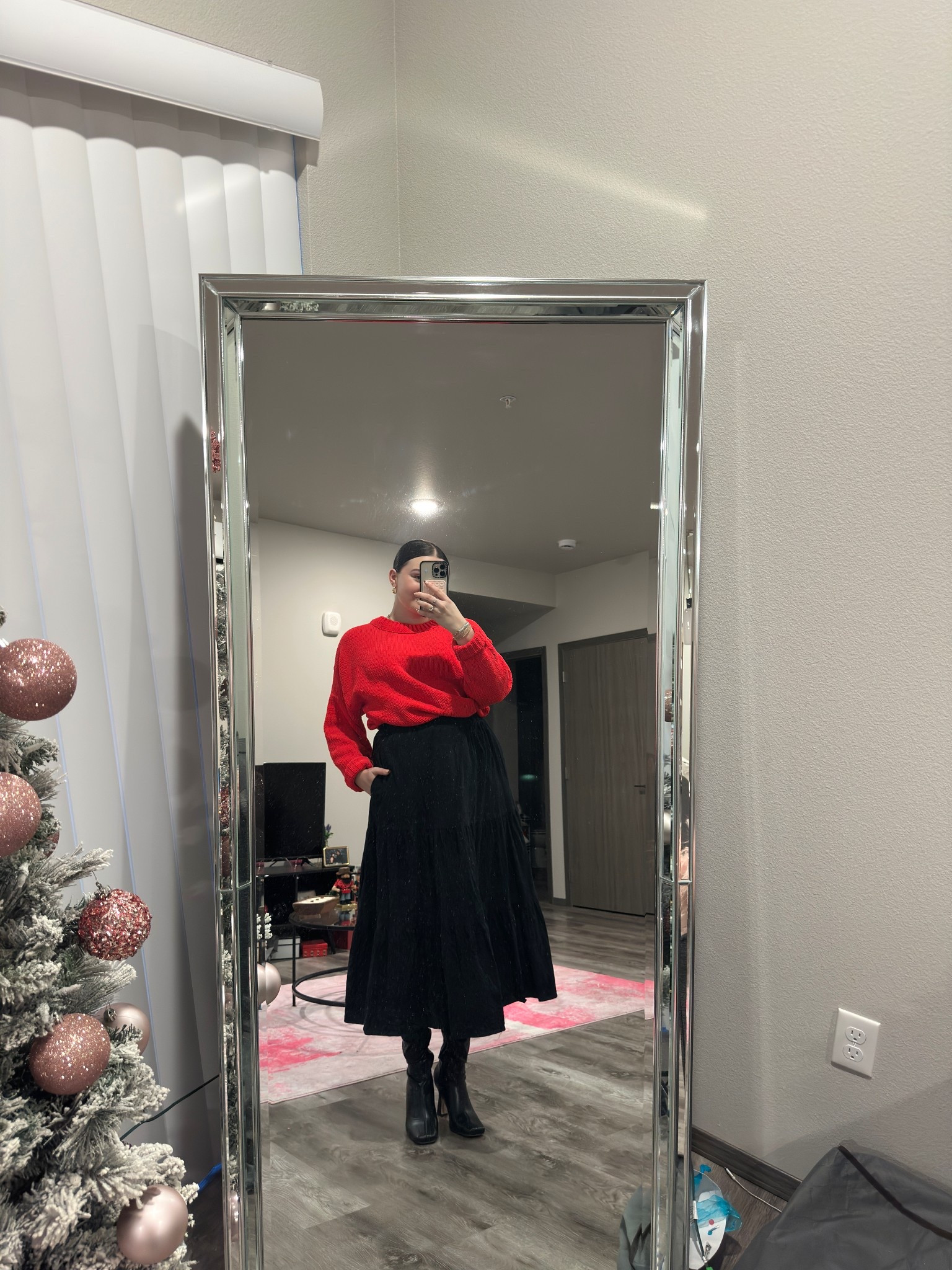 Comfortable and colorful business casual outfit! Perfect for the office on a gloomy day ❤️

I’m wearing a L sweater and skirt with size 9 boots 

#LTKMidsize #LTKootd #LTKFindsUnder100