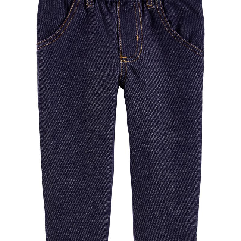 Baby Pull-On Yarn-Dyed Denim Pants | Carter's