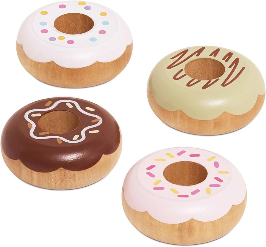Le Toy Van Wooden Pretend Play Doughnuts Set Role Play Tea Party Toy | Amazon (UK)