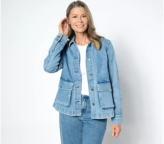 Me by Jennie Garth The Dylan Denim Jacket - QVC.com | QVC