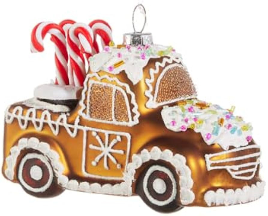 RAZ Imports Gingerbread Truck Ornament, 4.5-Inch, Multicolor | Amazon (US)