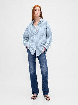 Organic Cotton Poplin Big Shirt | Gap (US)