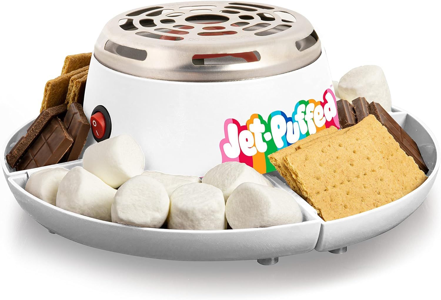 Nostalgia Jet-Puffed Tabletop Indoor Electric S'mores Maker - Smores Kit With Marshmallow Roastin... | Amazon (US)