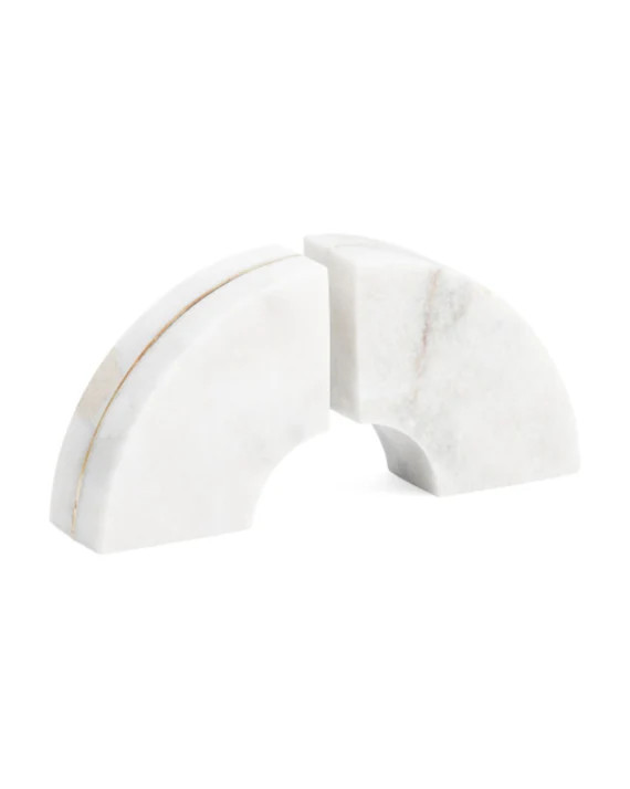 Marble Rainbow Bookends With Brass Inlay | Etsy | Etsy (US)