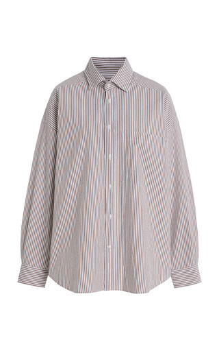 The Weekend Striped Cotton-Seersucker Shirt | Moda Operandi (Global)