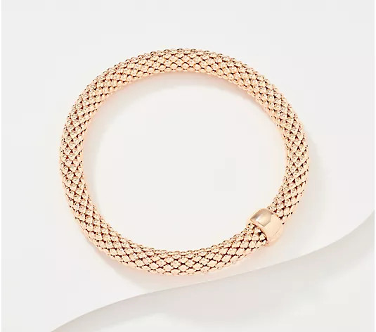 David Markstein Premiere Bronze Comfort Stretch Bracelet - QVC.com | QVC