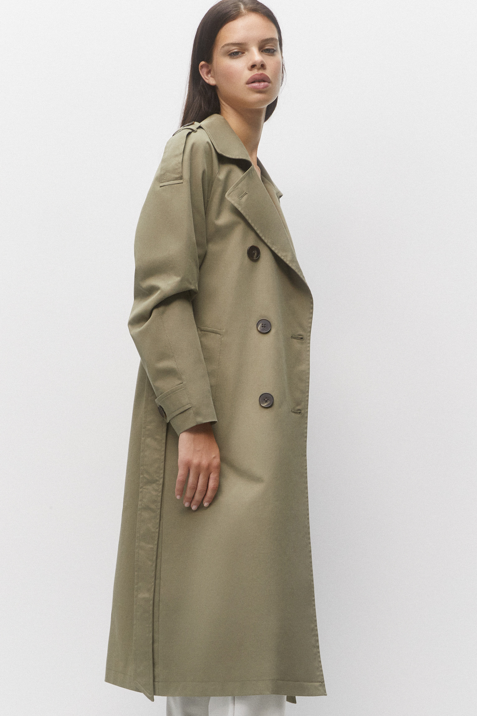 Belted trench coat | PULL and BEAR UK