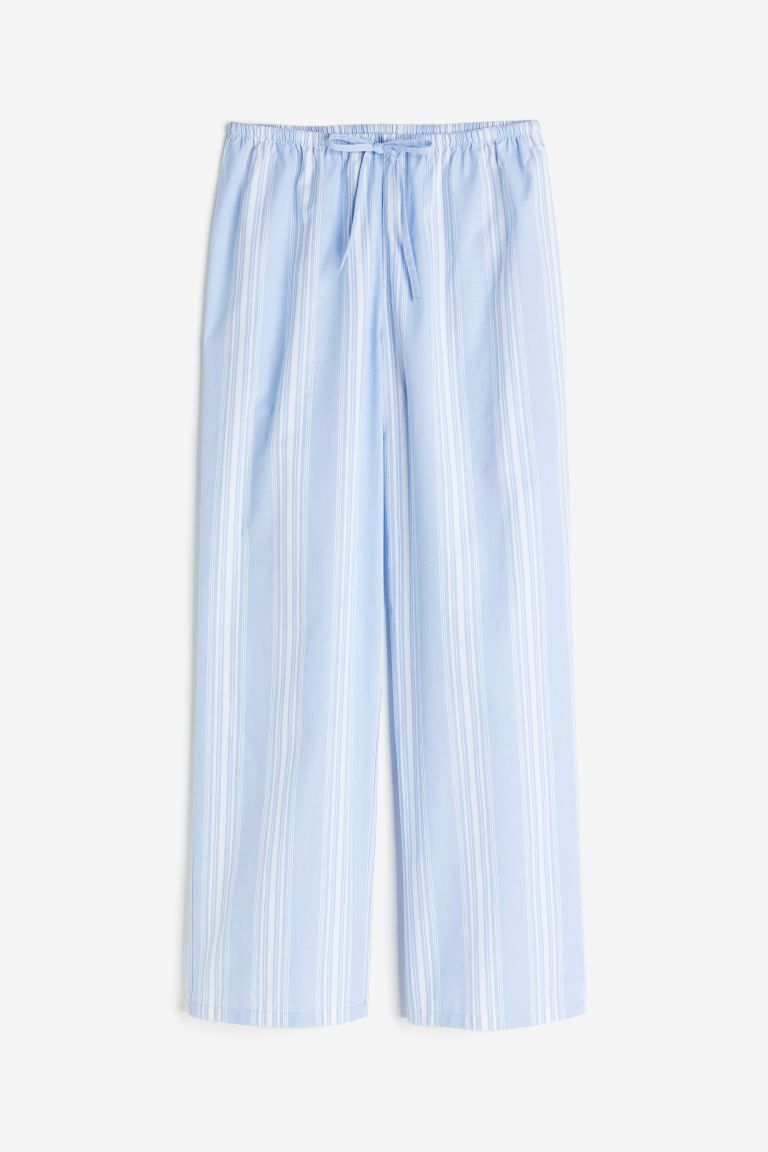 Pajama Pants - Light blue/striped - Ladies | H&M US | H&M (US + CA)