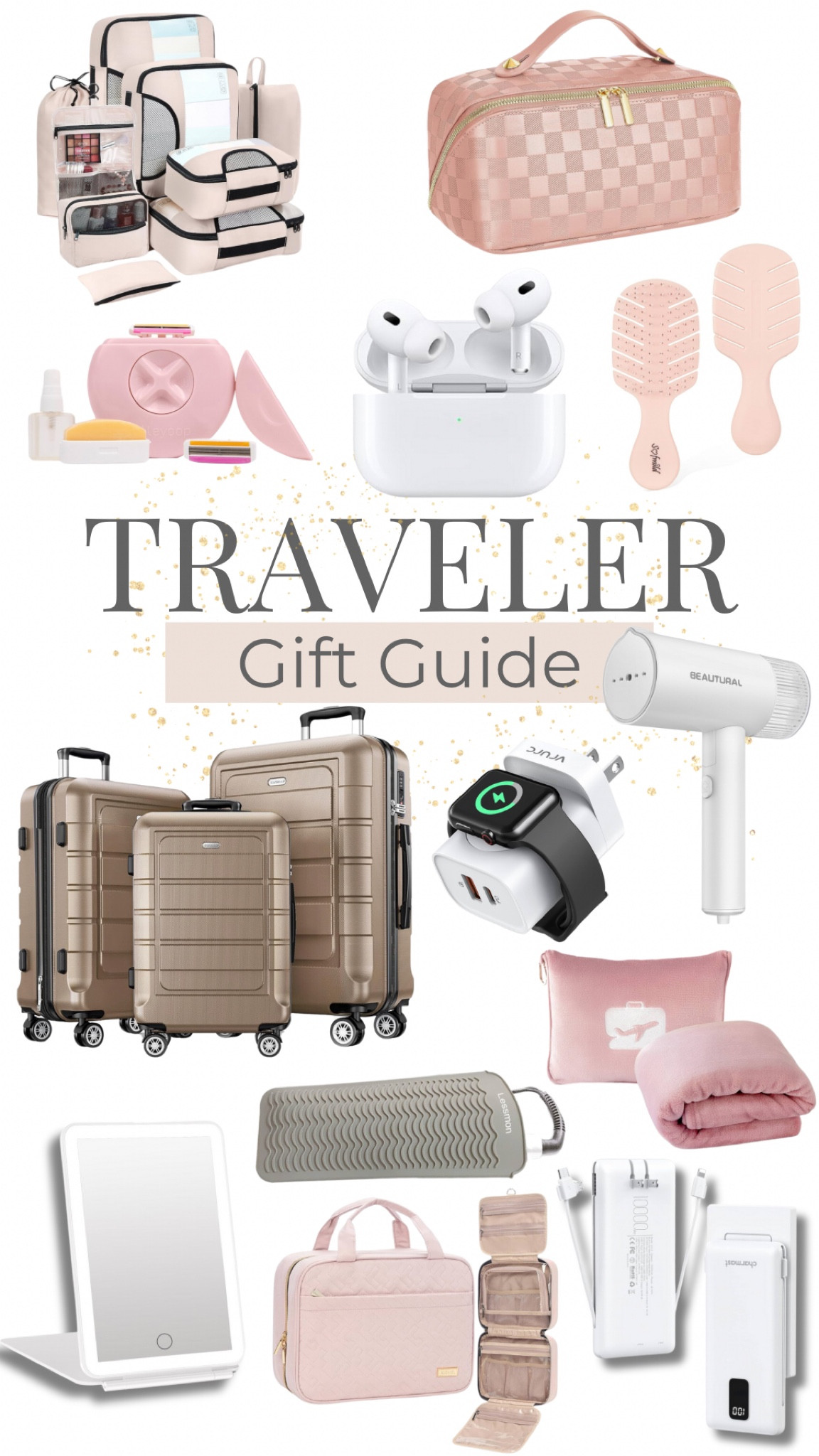 This is in a pink scheme but many of these items come in multiple color options 
Gift guide for travel
Gift guide for her
Gift guide for parents
Gifts for friend
Favorite things party
Gift for best friend
Teen girl gift guide
College gift guide
Travel must haves
Road trip


#LTKTravel #LTKFindsUnder100 #LTKGiftGuide