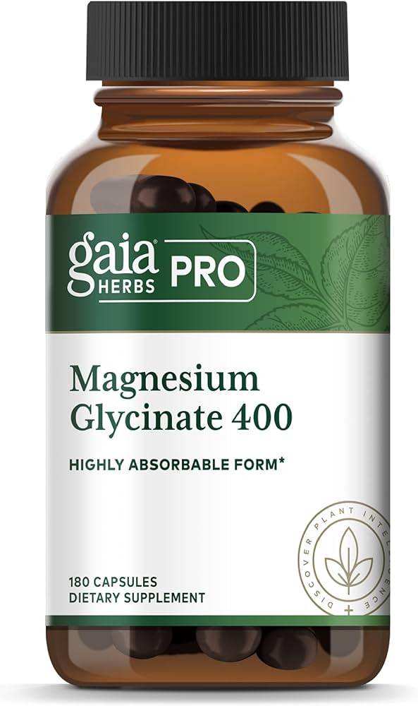 Gaia PRO Magnesium Glycinate 400 - Sleep Support & Stress Relief - Support for Nervousness - with... | Amazon (US)