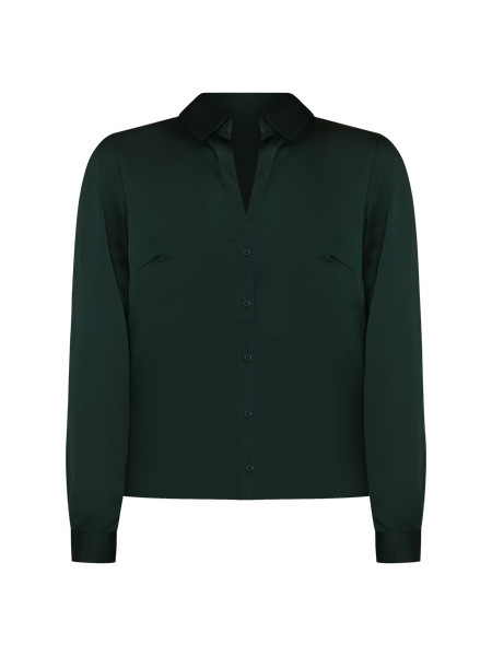 Satin Essential Shirt | Ann Taylor