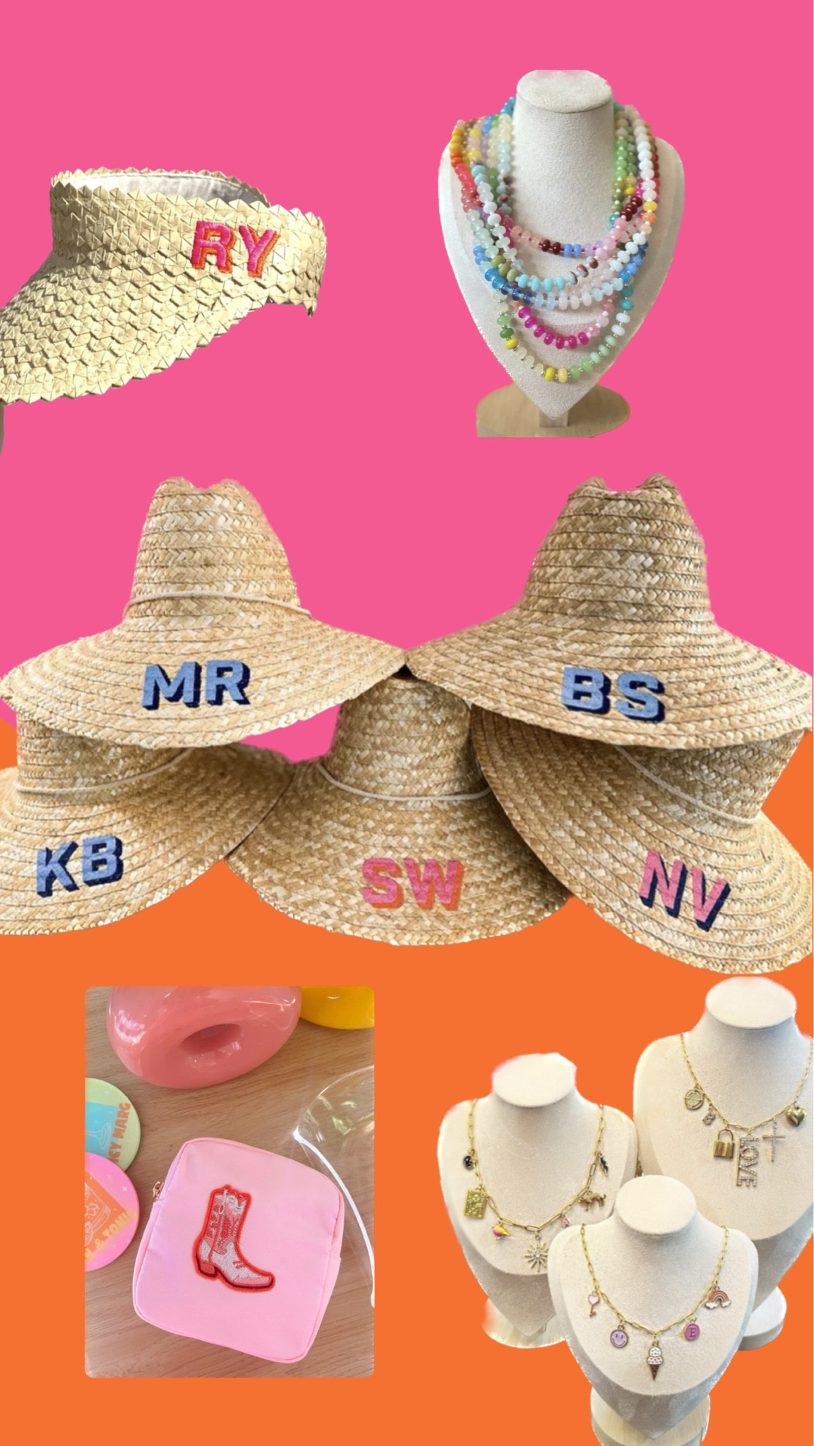 Unique bridesmaids gifts! All under $70 💚💋🍒🎀 