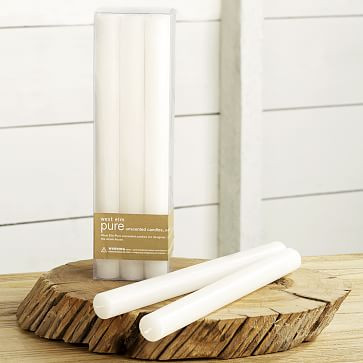 Unscented Wax Taper Candles | West Elm (US)