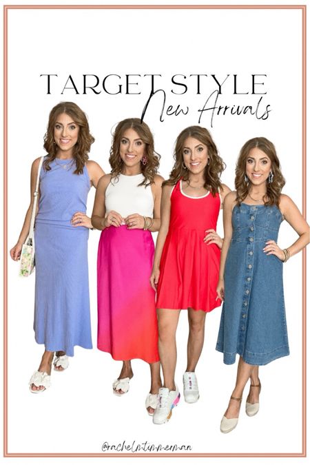 Excited to share some target new arrivals today! Lots of cute new pieces for summer 🙂 summer dresses are always my favorite. Also some cute Athleisure style dresses and the prettiest ombre skirt. Also lining all the pieces I’m styling them with! 

Target style. New target arrivals. Summer dress. LTK under 50. Everyday style. Athleisure. 