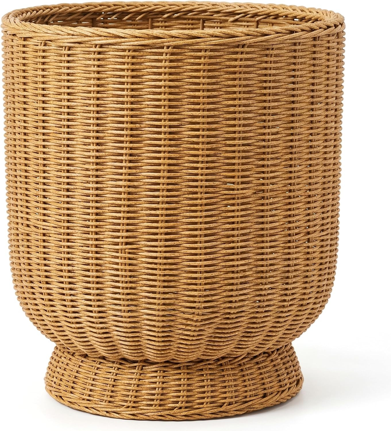 Wicker Planter - Handwoven Plant Basket, Decorative Urn Flower Holder for Indoor & Outdoor, Large | Amazon (US)