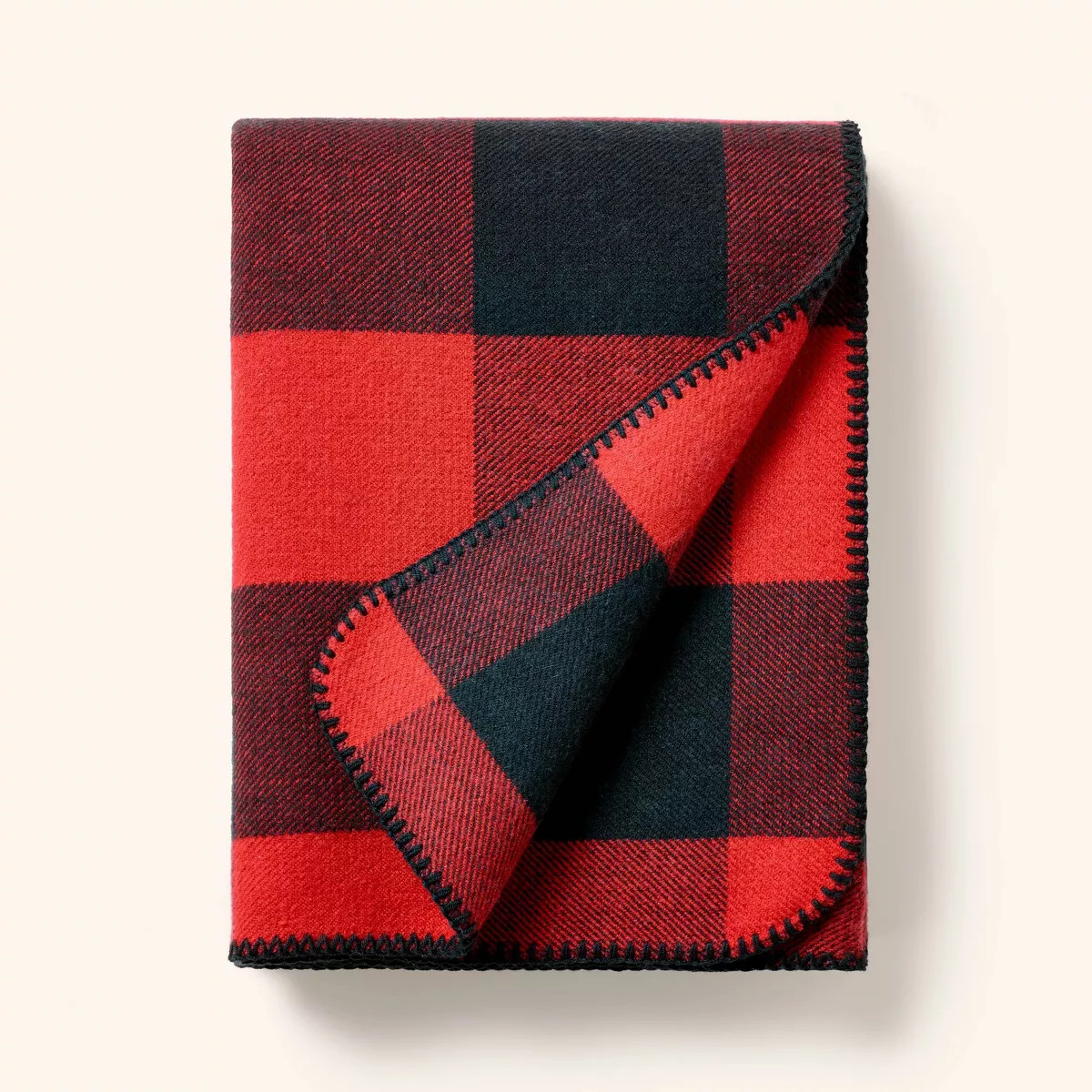 Buffalo Check Throw Blanket Red/Black - Woolrich x Target | Target