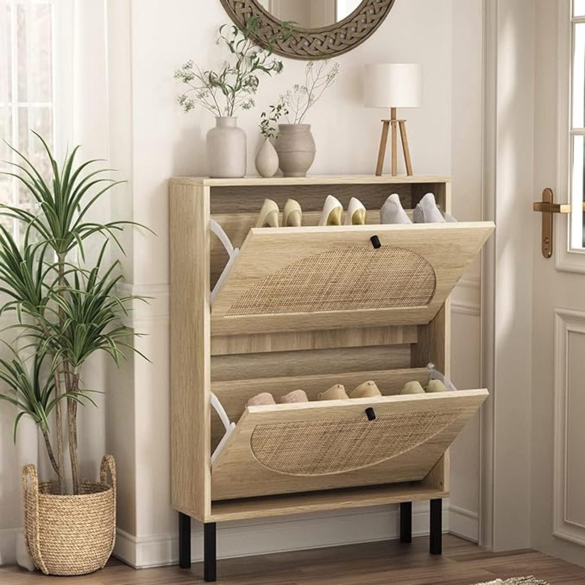 Aesthetic shoe rack from Amazon 🤎 

#LTKshoecrush #LTKhome #LTKfamily