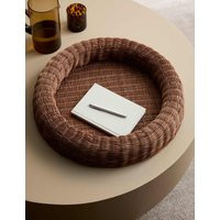M&S Collection Rattan Large Round Coffee Table Tray - Brown, Brown | Marks & Spencer (UK)