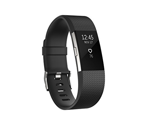 Fitbit Charge 2 Heart Rate + Fitness Wristband, Black, Small | Amazon (US)