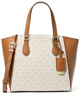 Taryn Small Signature Logo and Leather Tote Bag | Dillard's