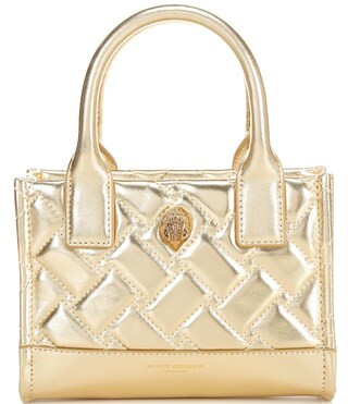 Kurt Geiger London Metallic XS Kensington Gold Drench Square Tote Bag | Dillard's | Dillard's