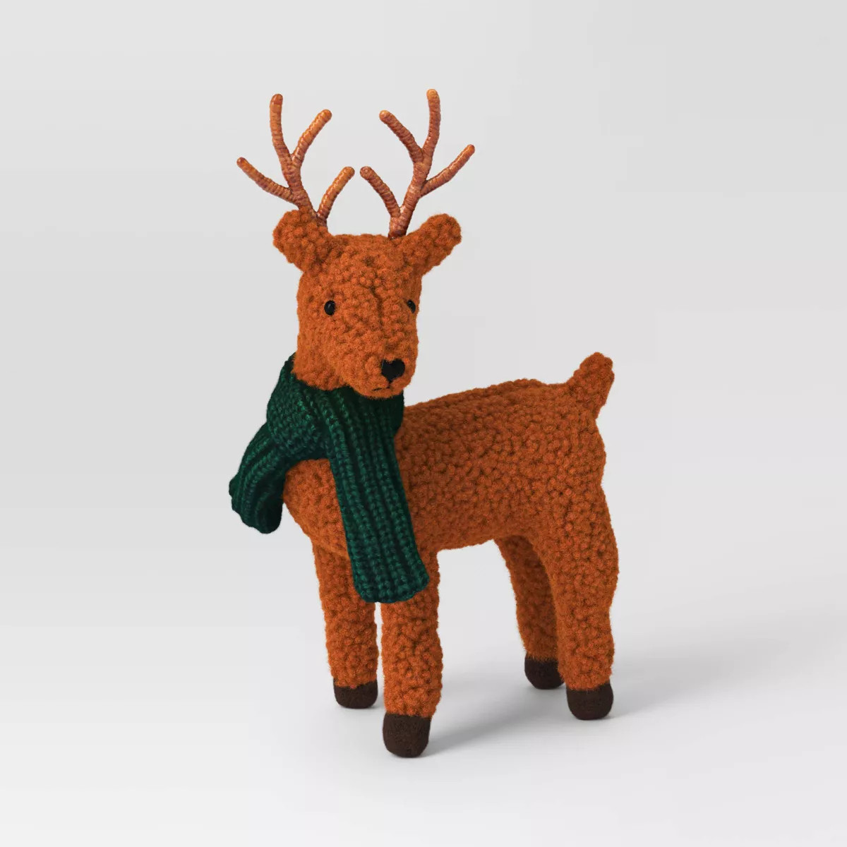 Fabric Reindeer with Scarf Christmas Figurine - Wondershop™ | Target