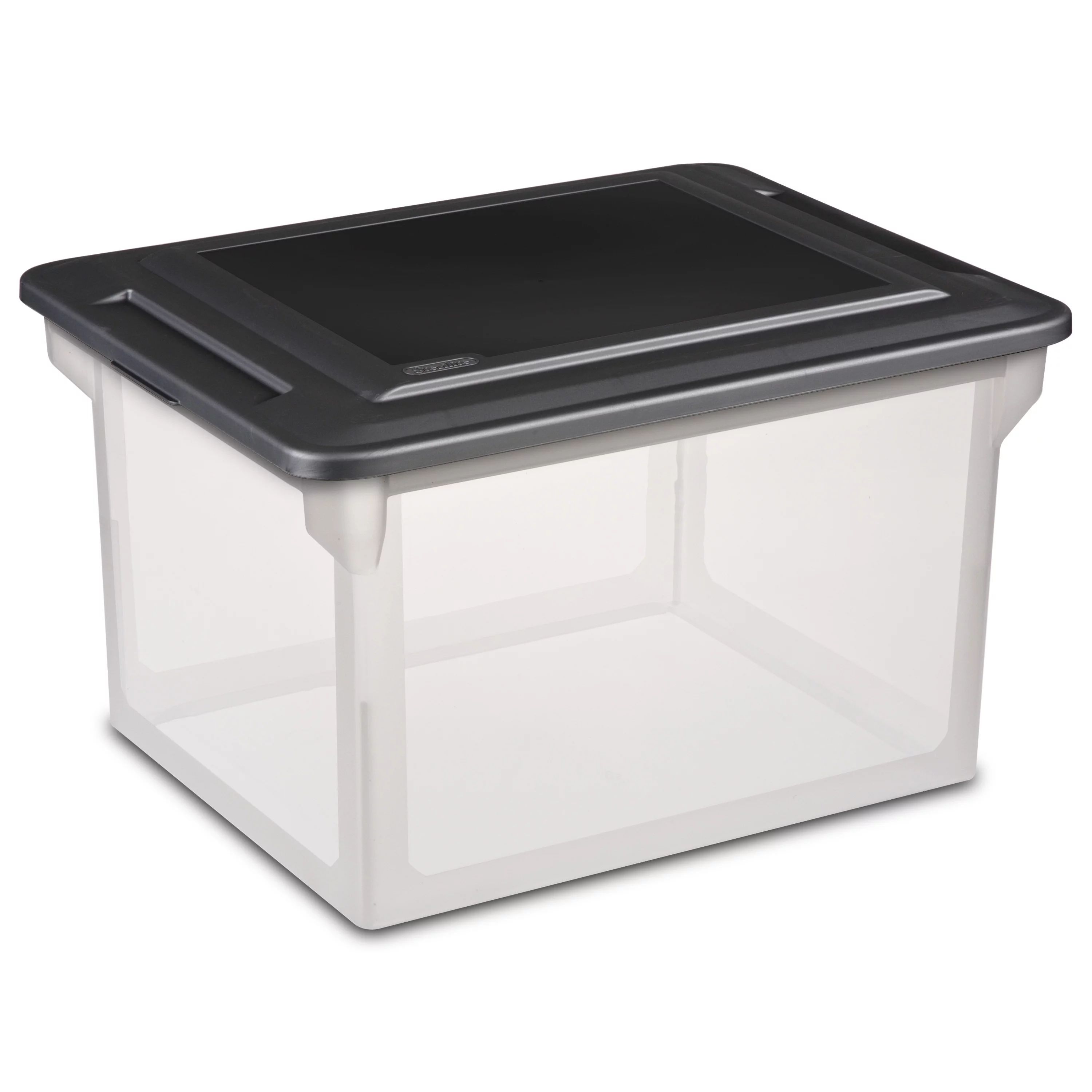 Sterilite Plastic Storage Bin/ File Box, 18 1/2" L x 14" W x 11" H, Black | Walmart (US)