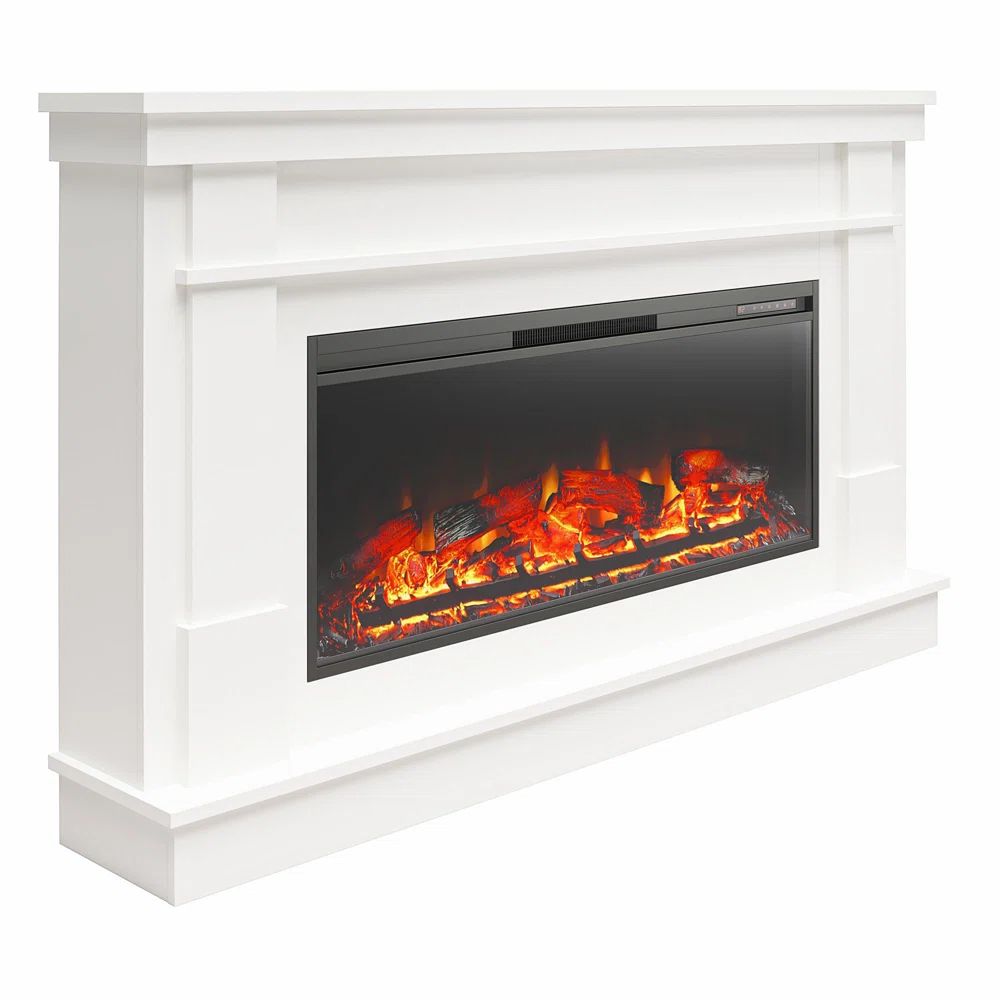 The Twillery Co.® Powe Newsome Wide Mantel With Linear Electric Fireplace & Reviews | Wayfair | Wayfair North America