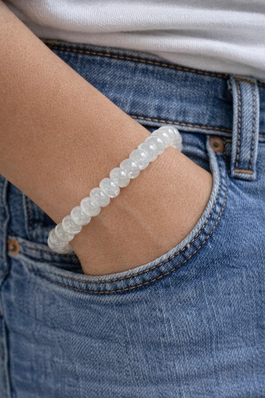 Vanilla Soft Serve Gemstone Bracelet | Erin McDermott Jewelry