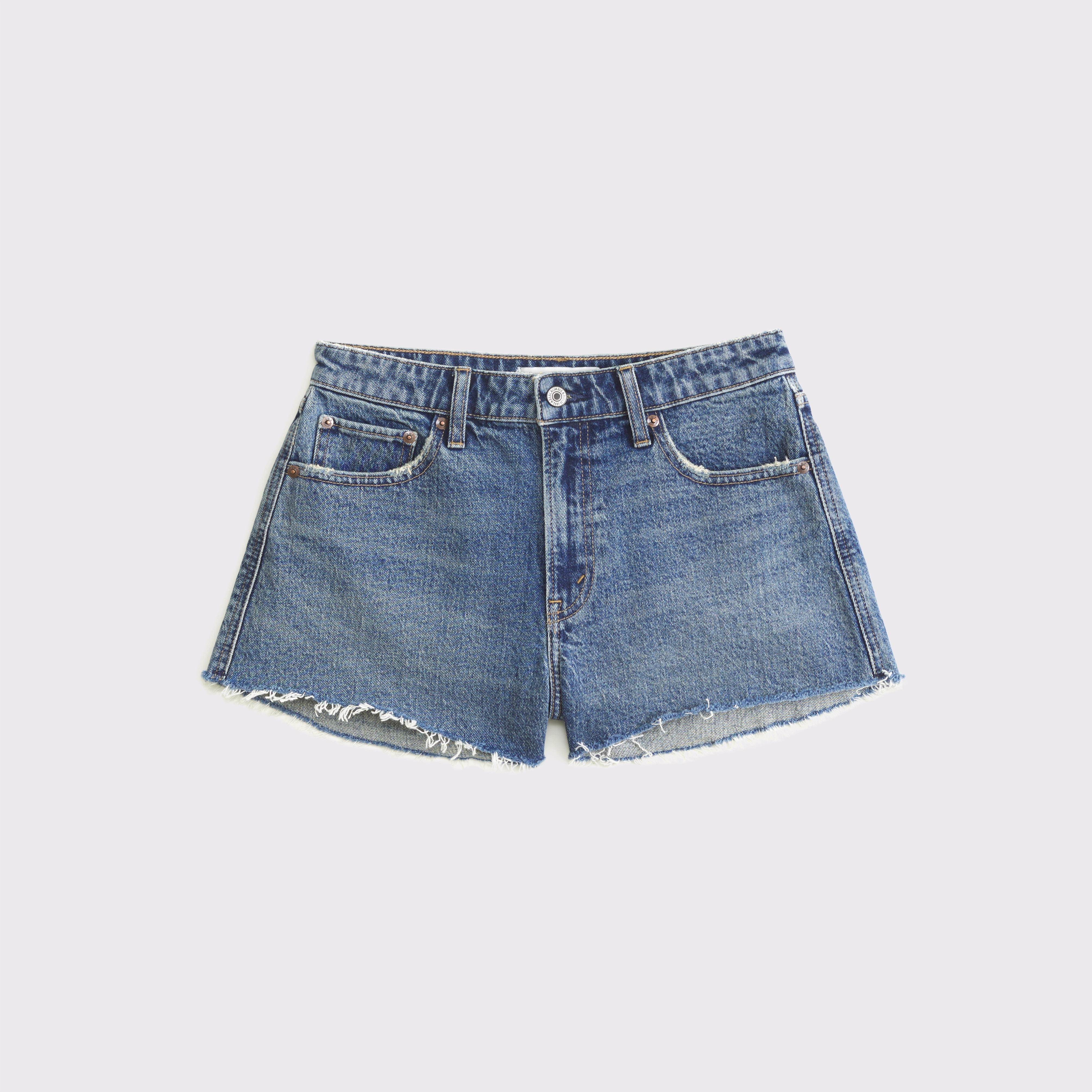 Curve Love Denim Micro Short | Abercrombie & Fitch (US)