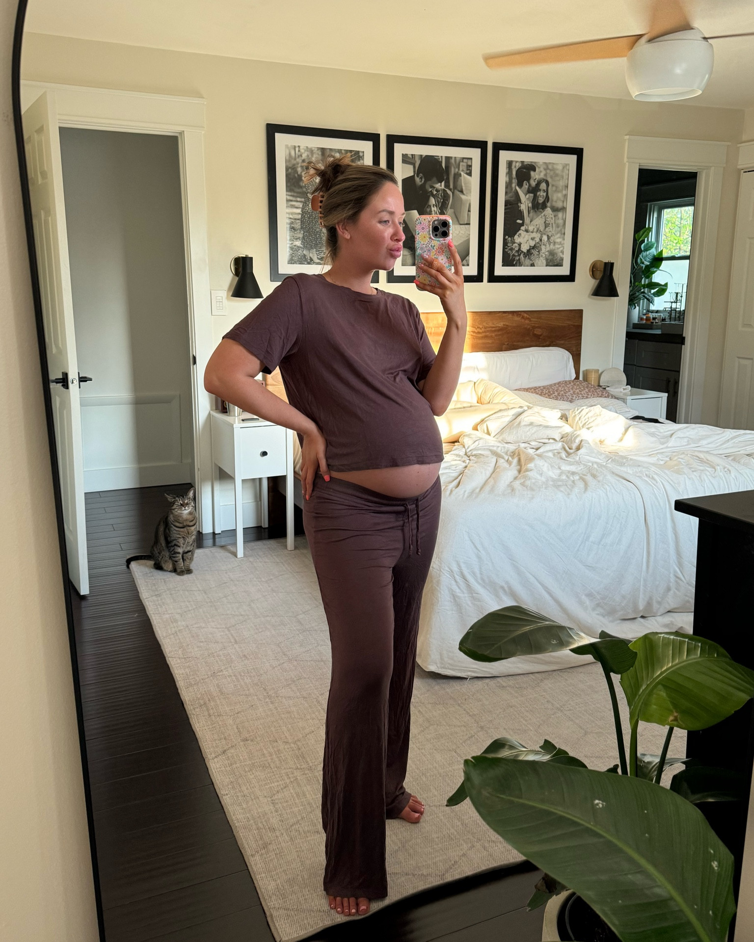 My fave pajama set ever — love the pants version and shorts version! In my usual size medium and it still feels SO comfy 34 weeks pregnant 🙌🏼 love this color too, it’s coffee! 

Nuuds, pregnancy pajamas, postpartum pajamas, Nuuds PJ set, matching pajama set, short sleeve pajamas 

#LTKSeasonal #LTKbump #LTKfindsunder100