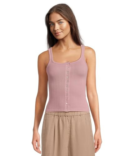 Free People Women's End Game Pointelle Tank, Mauve Zephyr | Amazon (US)