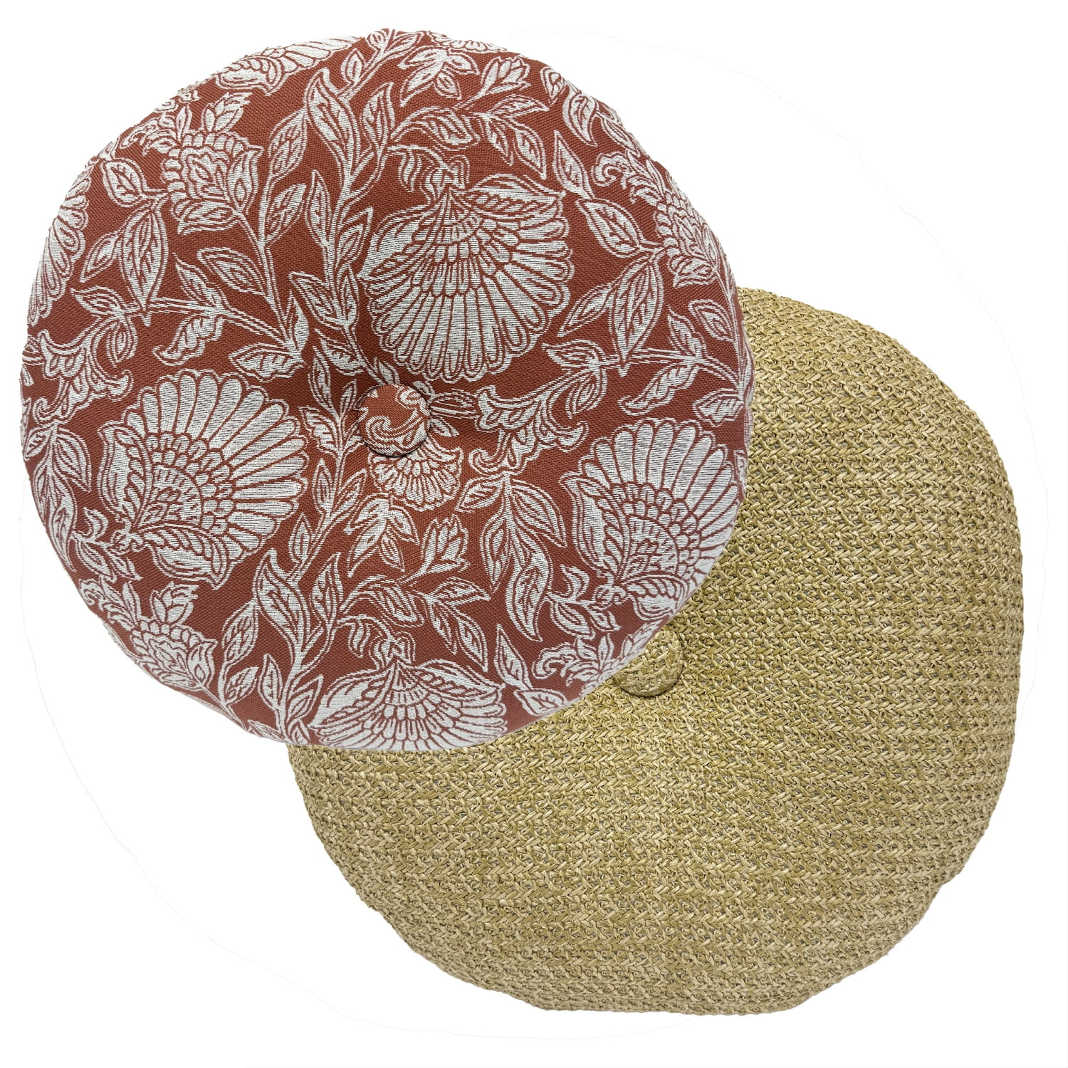 Better Homes & Gardens Round Floral Reversible Outdoor Pillow | Walmart (US)