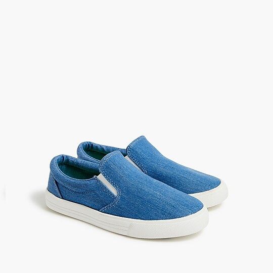 Kids' chambray slip-on sneakers | J.Crew Factory