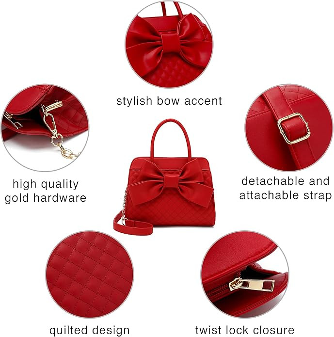 Scarleton Handbags for Women, Purses for Women, Purse with Bow, Satchel Handbags for Women, Satch... | Amazon (US)