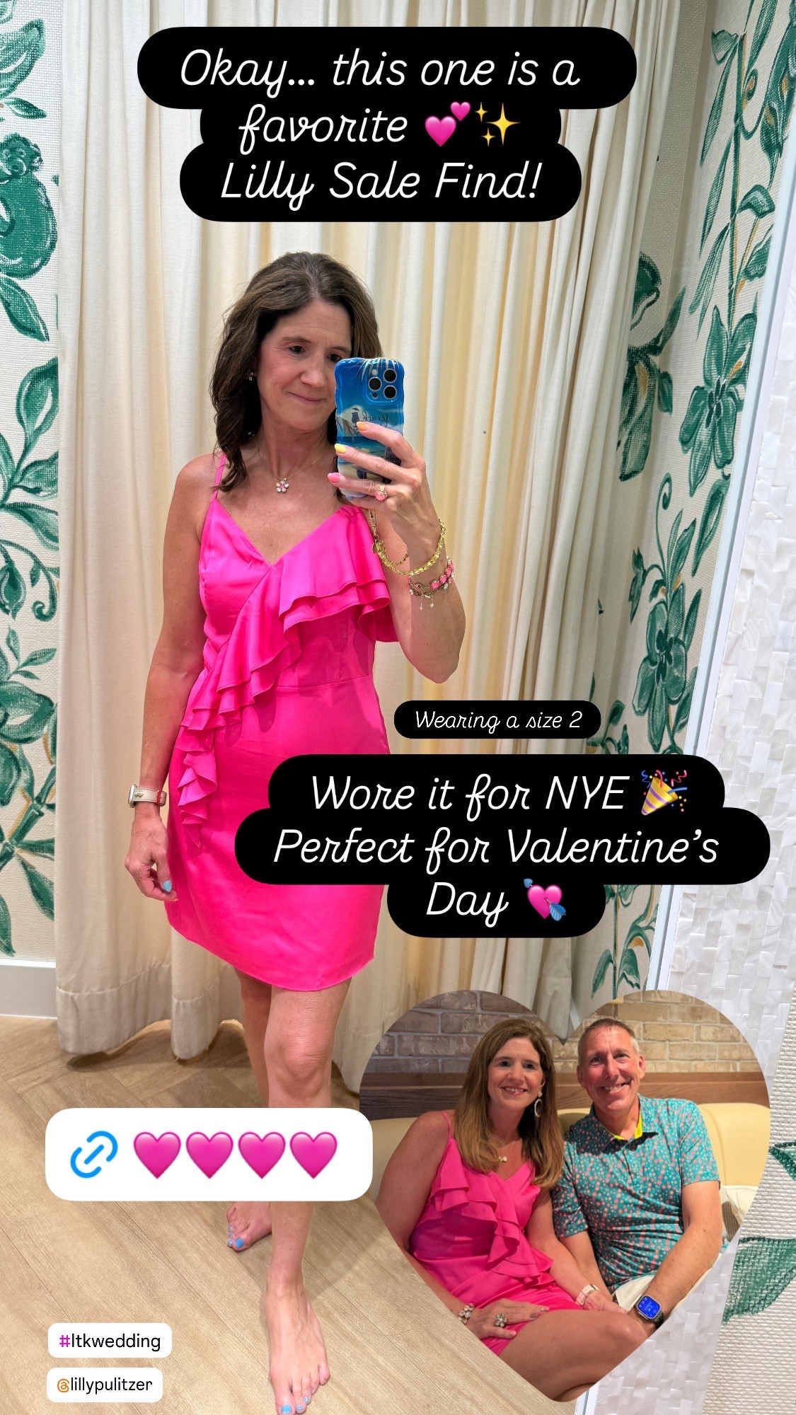 Valentines Dress 
Grab this beautiful dress in the Lilly sale 💕✨
I wore this for New Year’s Eve, and it would be perfect for Valentine’s Day, date nights, or any special occasion.
Such a flattering fit—and an even better deal with major discounts in the Lilly Pulitzer sale (up to 70% off!).


#LillyPulitzer
#LillySale
#ValentinesDayOutfit
#NYEOutfit
#EventDress
#CocktailDress
#LTKSale
#LTKFinds
#LTKStyle
#DressInspo
#SpecialOccasionDress
#ShopTheSale

Lilly Pulitzer sale, Valentine’s Day dress, NYE dress, cocktail dress on sale, special occasion dress, pink party dress, Lilly Pulitzer deals, LTK sale finds, V-Day dress, pink dress, cocktail dress, date night, 

#LTKOver40 #LTKFindsUnder100 #LTKSaleAlert