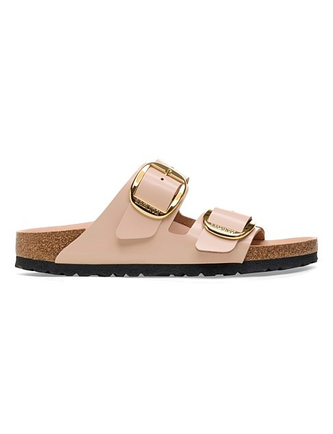 Arizona Big Buckle Patent Leather Regular Sandal | David Jones (Australia & New Zealand)