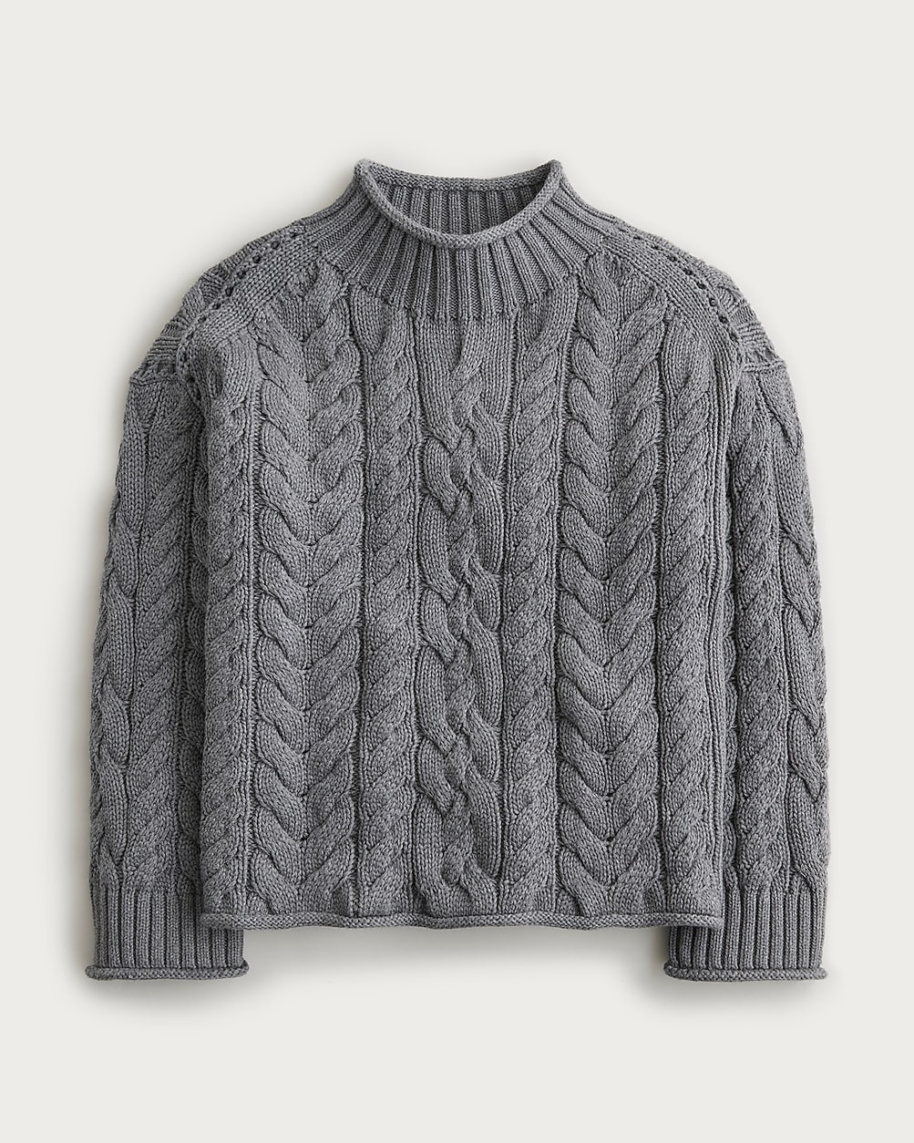 2025 Rollneck™ cable-knit sweater | J. Crew US