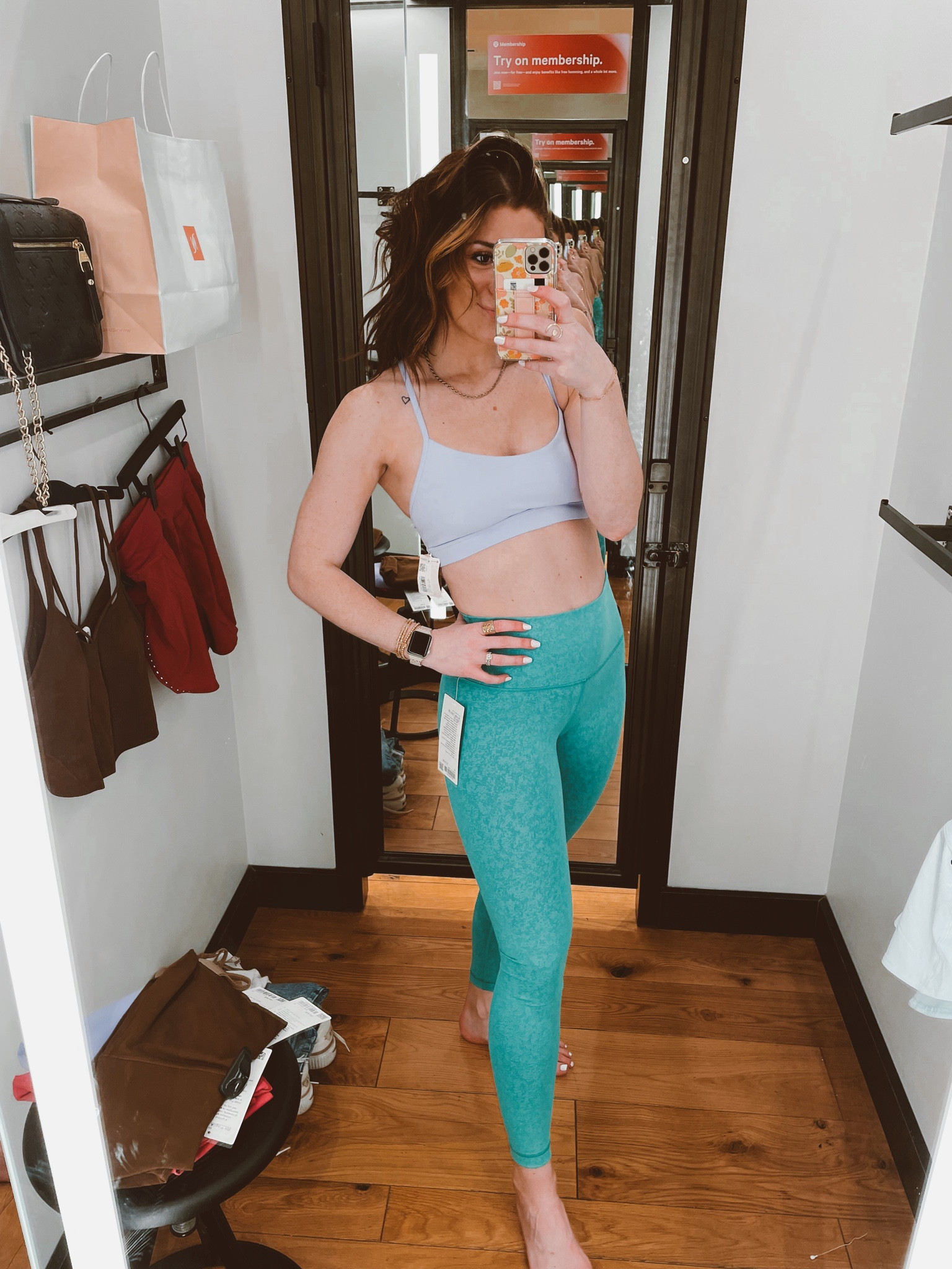 How fun are these leggings!? I’m obsessed with the Wunder Under style from Lululemon for working out! Buttery soft, yet compressive! Wearing a 6 in both the bra and leggings! 

#LTKfit #LTKSeasonal #LTKunder100