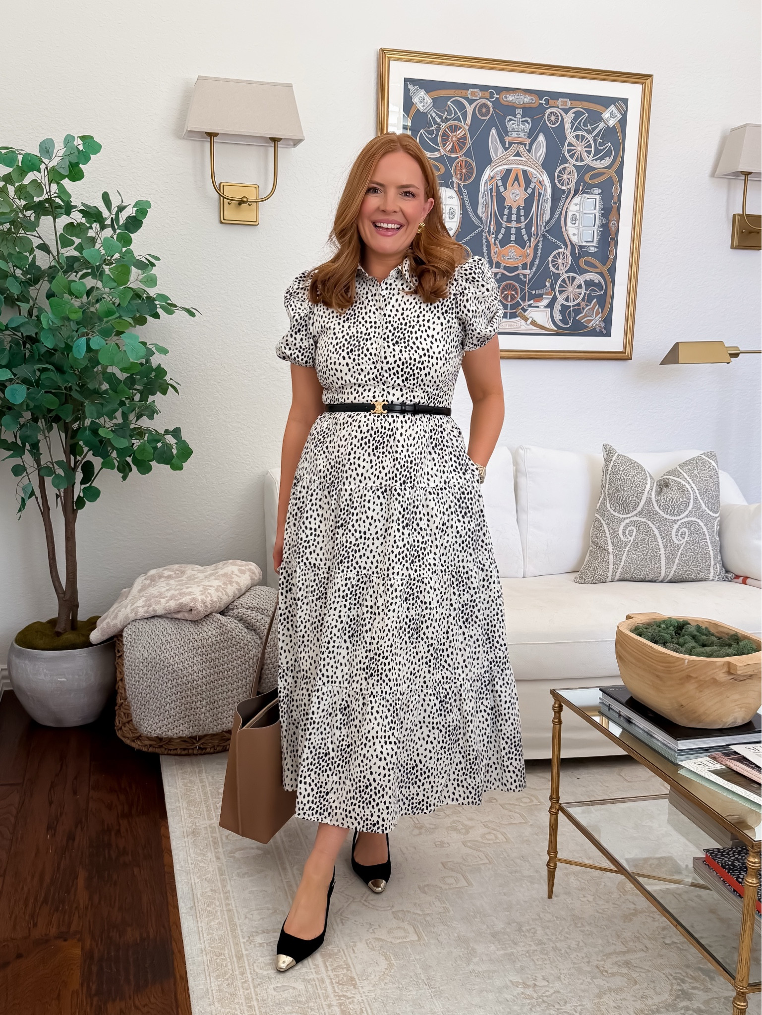 Where I’d wear it: When I want to feel put together but still comfortable — perfect for desk days or conference days.

Fit & sizing: True to size. Comes with great movement and I added a belt for shape.

Pros:
✔ Comfortable for sitting & walking
✔ Chic but still modest length
✔ Works with flats or heels
✔ No-fuss outfit

Cons:
✖ Without a belt it’s more flowy
✖ Lightweight fabric = layer for cold offices

#LTKmomlife #LTKWorkwear #LTKootd