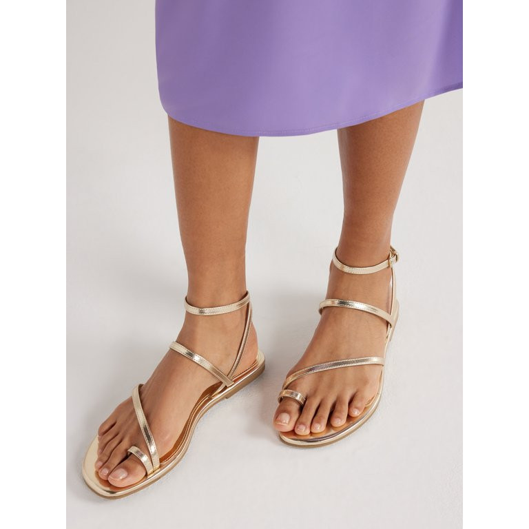 Scoop Women’s Strappy Flat Sandals | Walmart (US)
