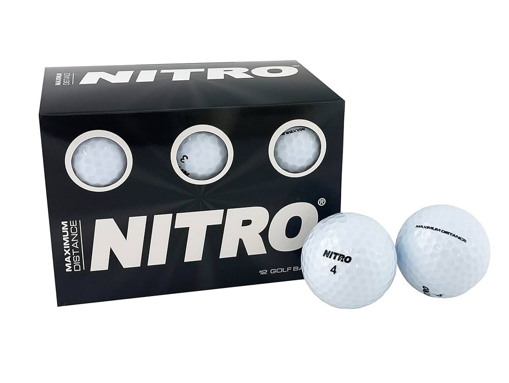 Nitro Maximum Distance Golf Ball (12-Pack) | Amazon (US)