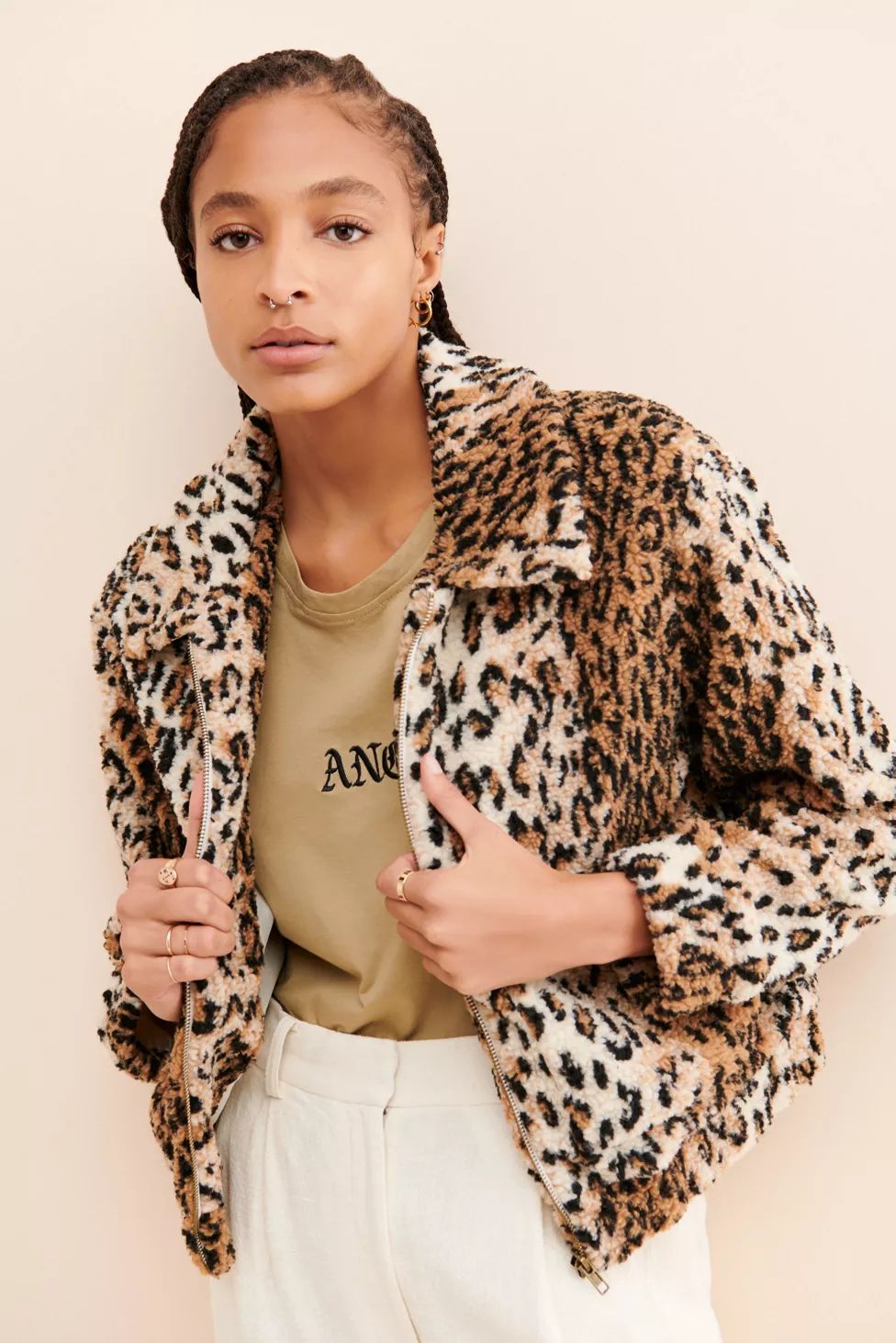 4SI3NNA Cheetah Prowl Jacket | Urban Outfitters (US and RoW)