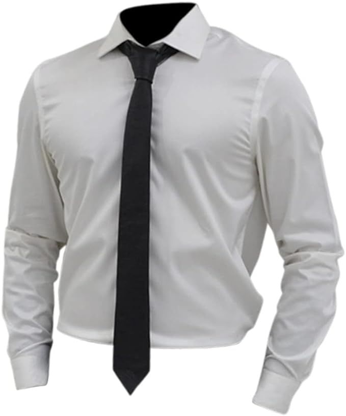 Mens Lamb Leather Necktie - Skinny Solid Casual Business Wear Narrow Leather Slim Tie- Neckties f... | Amazon (US)